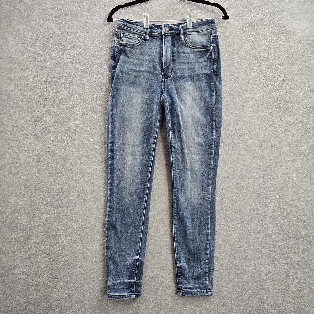 Judy Blue Women Jeans 5/27 Blue Skinny Denim 26" Inseam Cotton Polyester